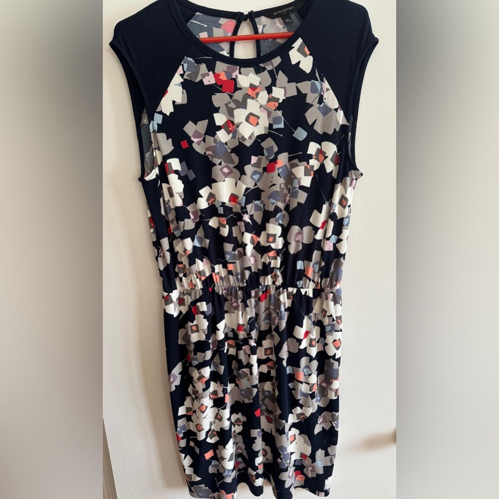 Banana Republic Geometric Flower Print Dress